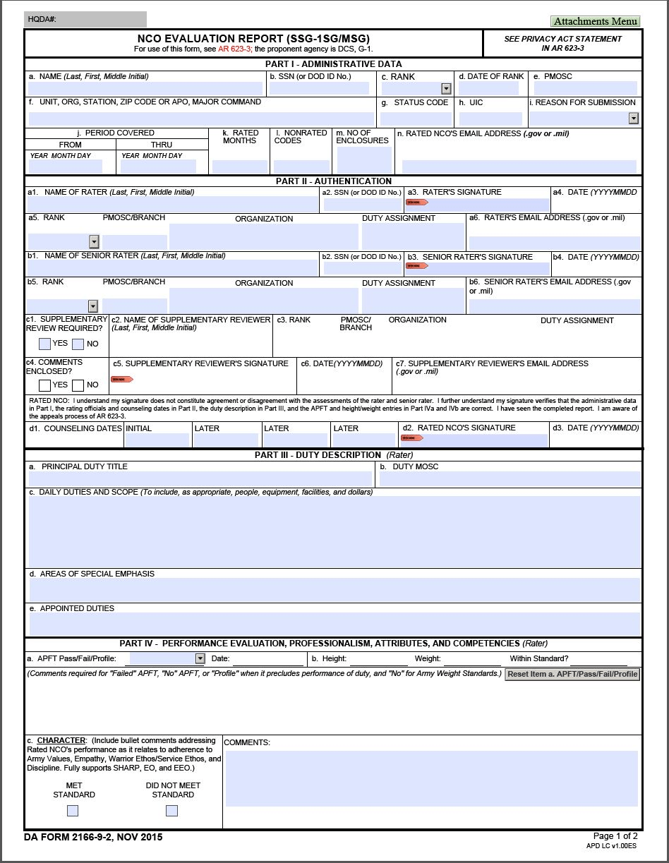 Download da form 2166-9-2