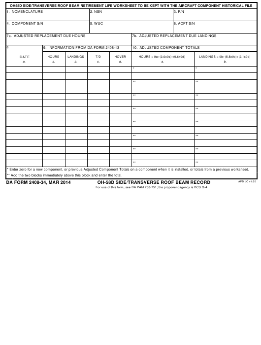 Download da form 2408-34