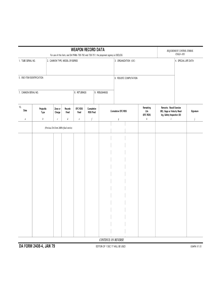 Download da form 2408-4