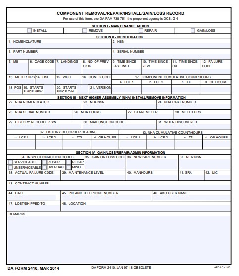 Download da form 2410