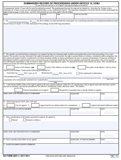 Download da form 2627-1