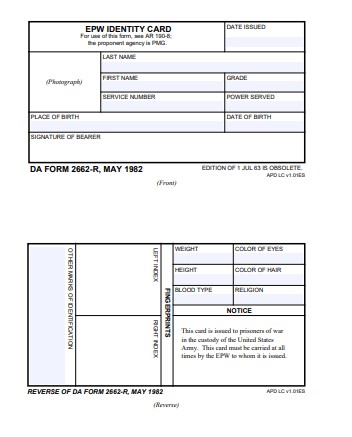 Download da form 2662-R