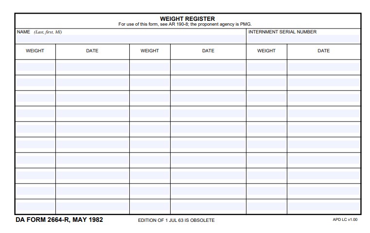 Download da form 2664-R