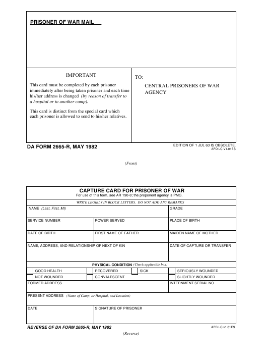 Download da form 2665-R