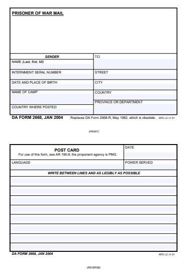 Download da form 2668