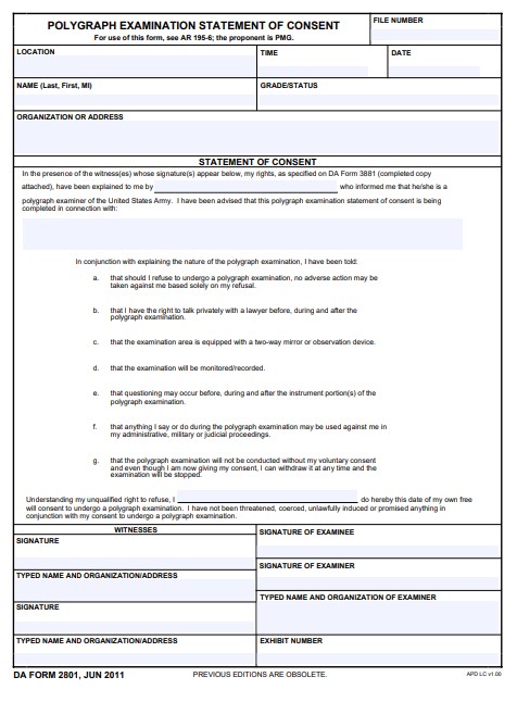 Download da form 2801