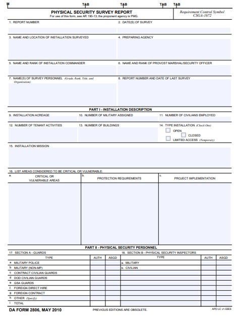 Download da form 2806