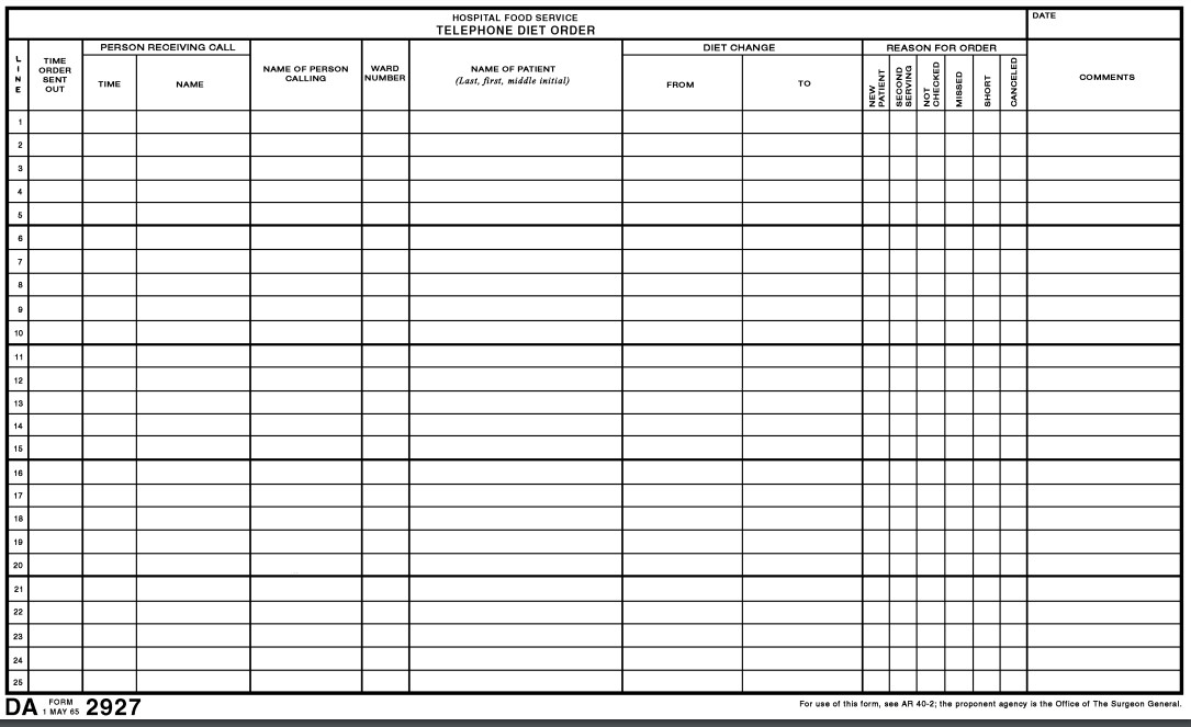 Download da form 2927