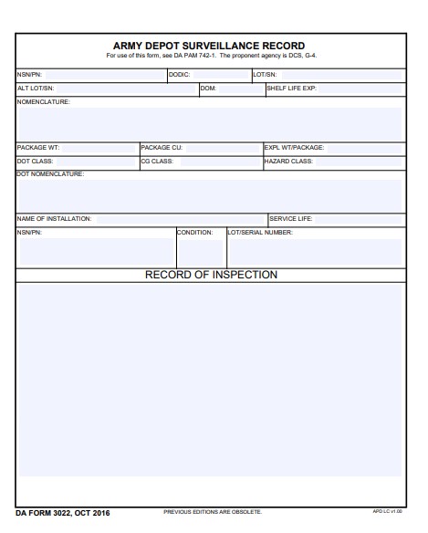 Download da form 3022