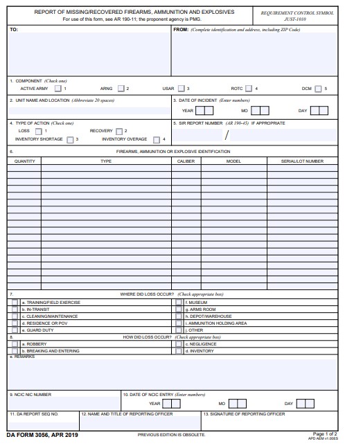 Download da form 3056