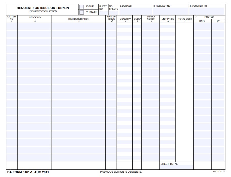 Download da form 3161-1