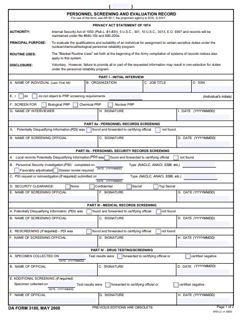 Download da form 3180