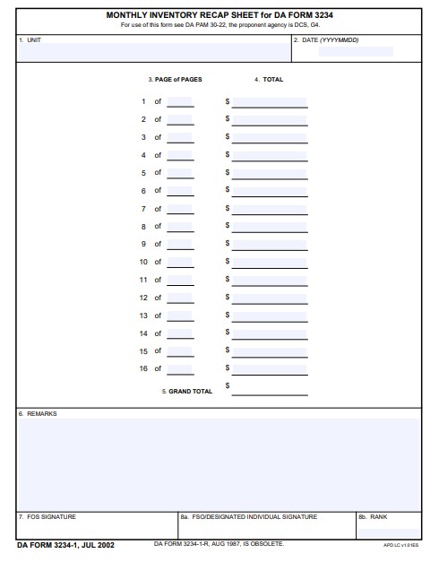 Download da form 3234-1