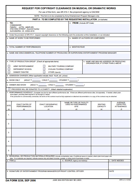 Download da form 3238