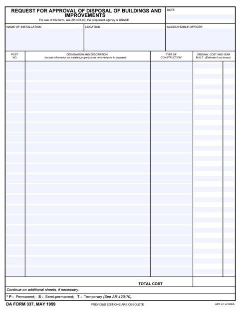 Download da form 337