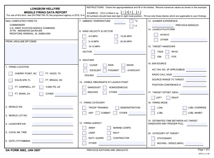 Download da form 3662