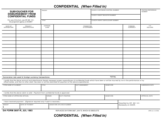 Download da form 3697-R