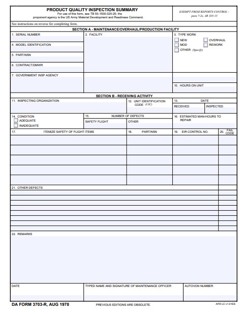 Download da form 3703-R