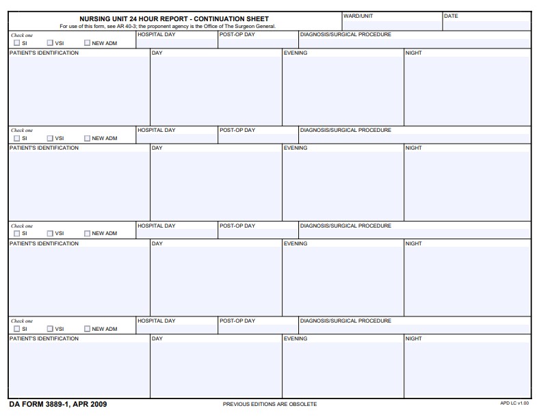 Download da form 3889-1