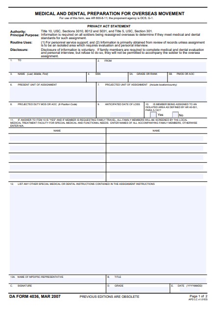 Download da form 4036