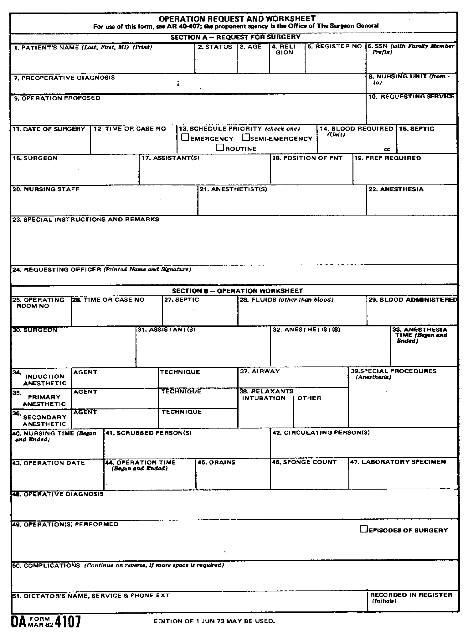 Download da form 4107