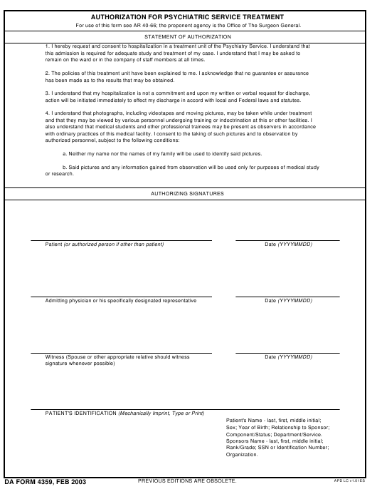 Download da form 4359