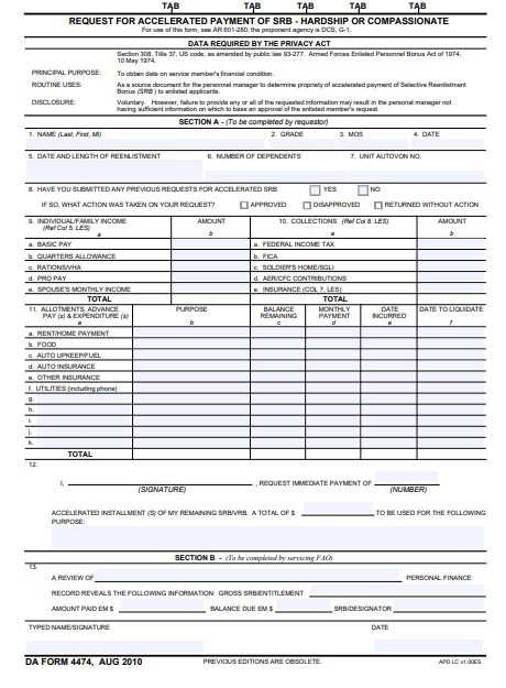 Download da form 4474