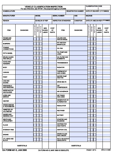 Download da form 461-5