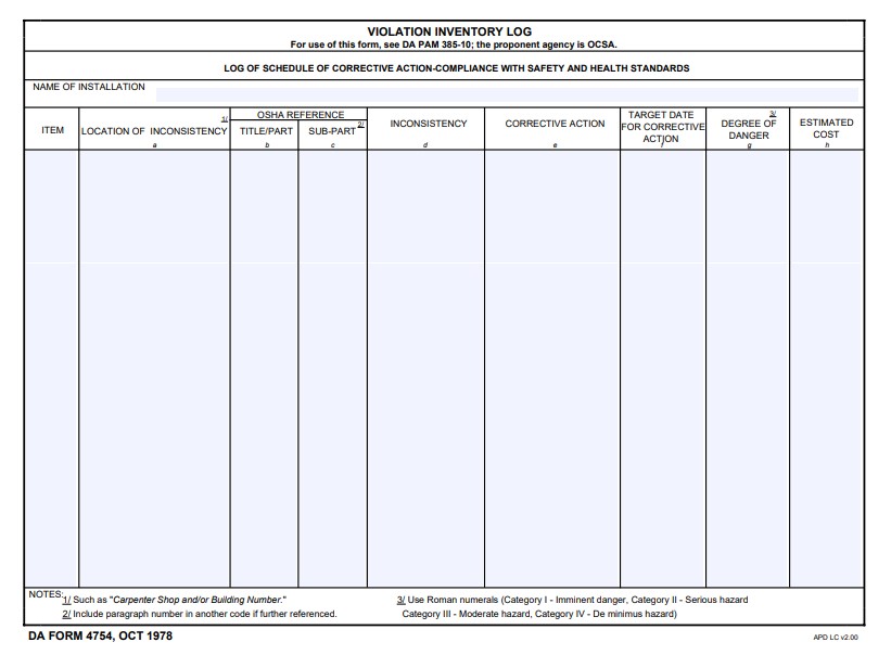 Download da form 4754