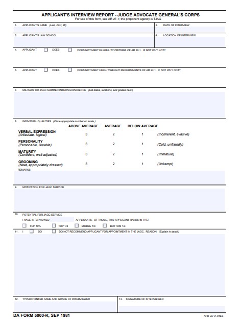 Download da form 5000-R