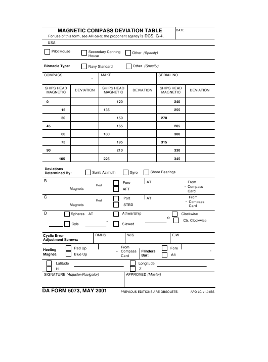 Download da form 5073