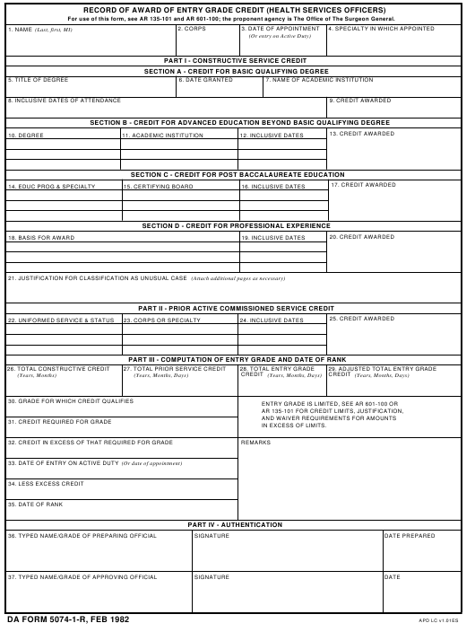 Download da form 5074-1-R