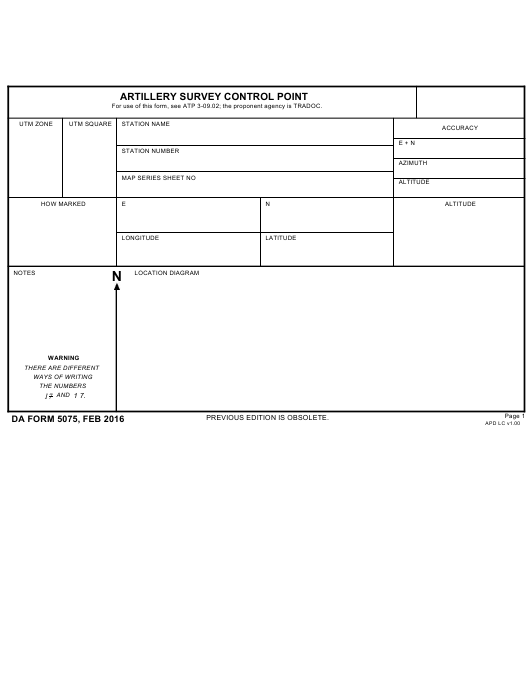 Download da form 5075