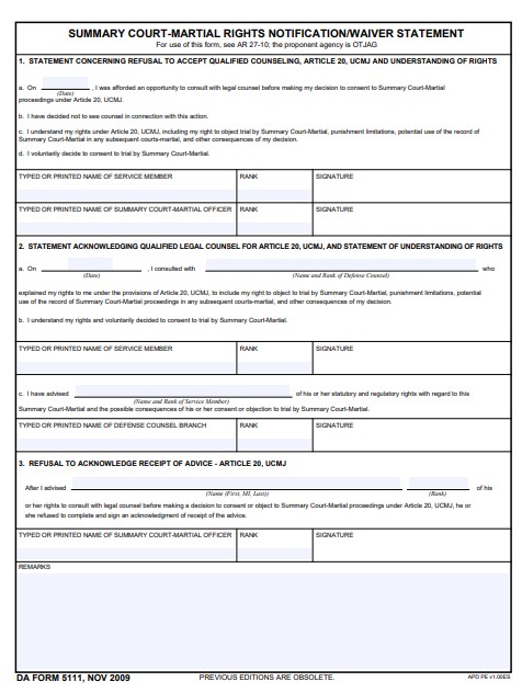 Download da form 5111