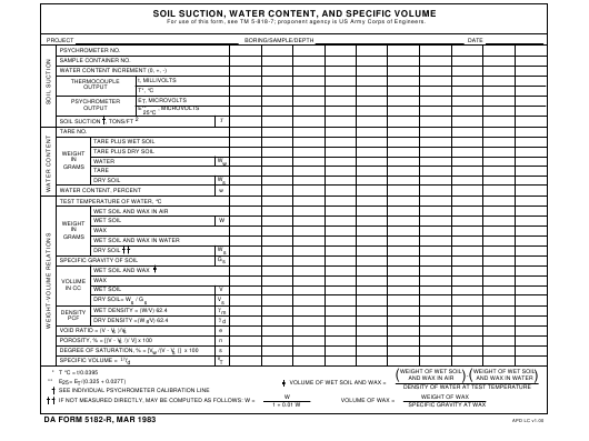 Download da form 5182-R