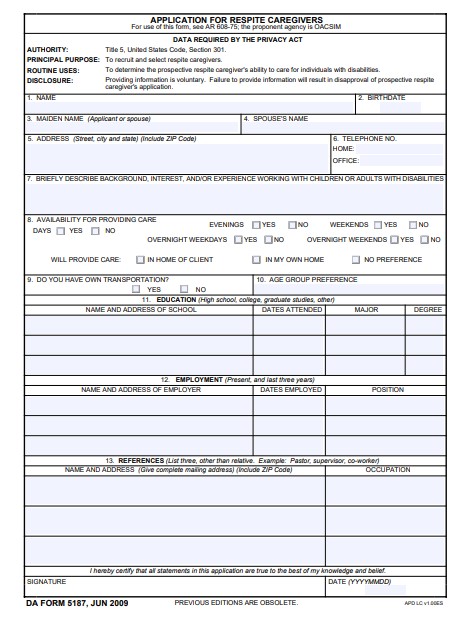 Download da form 5187