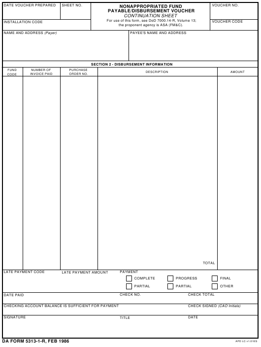 Download da form 5313-1-R