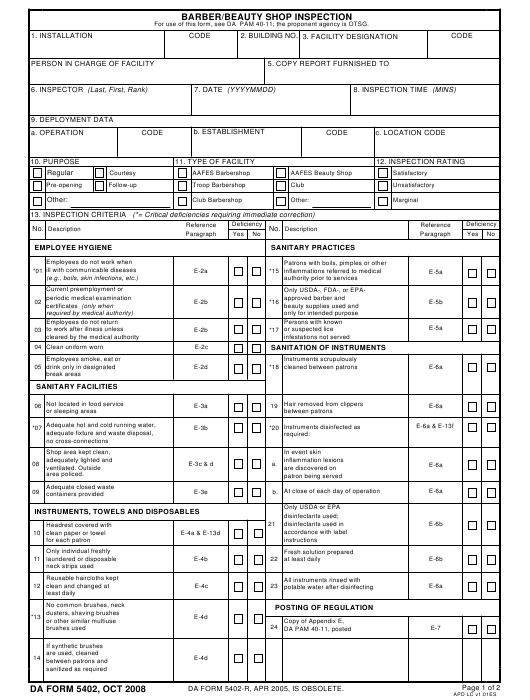 Download da form 5402