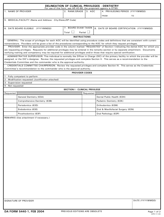 Download da form 5440-1