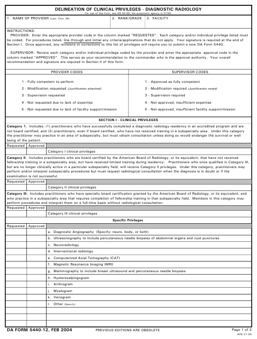 Download da form 5440-12