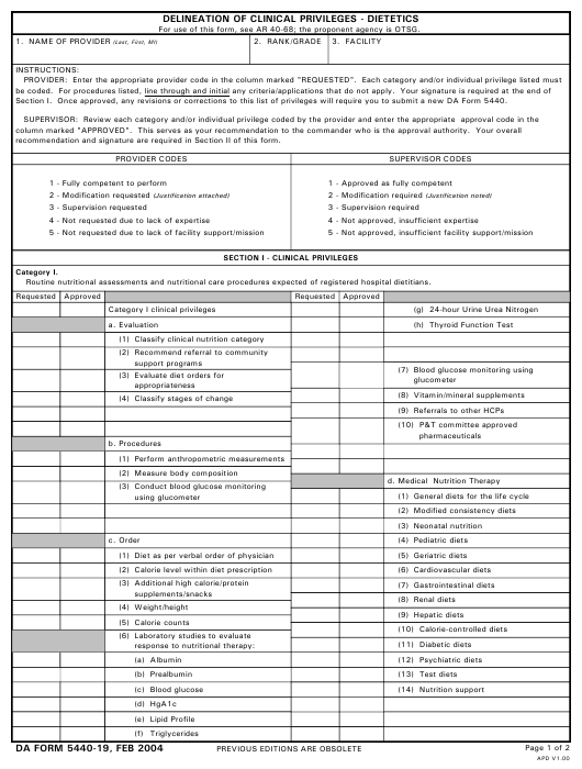 Download da form 5440-19