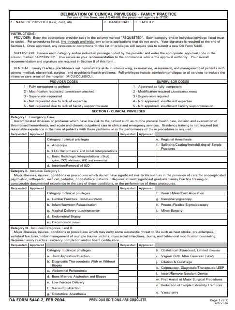 Download da form 5440-2