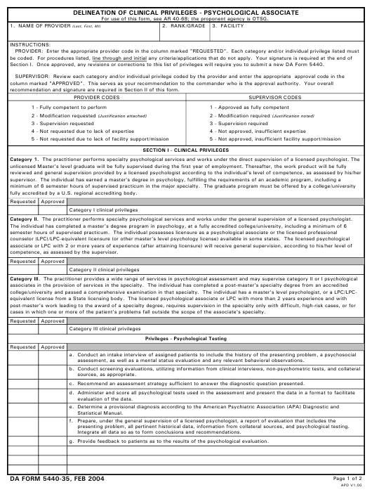 Download da form 5440-35