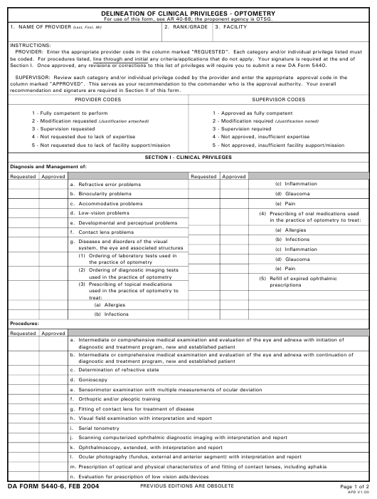 Download da form 5440-6