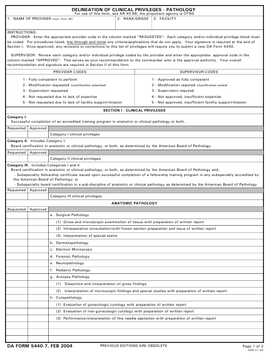 Download da form 5440-7