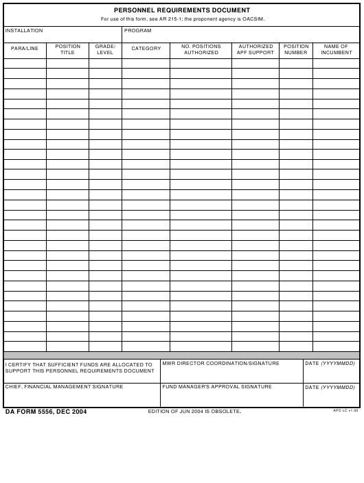 Download da form 5556