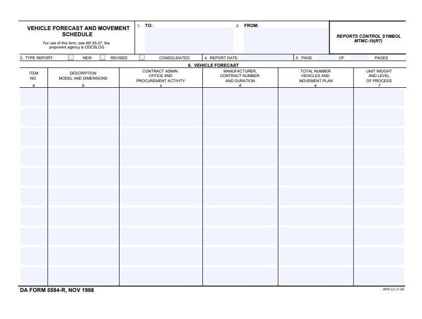 Download da form 5584-R