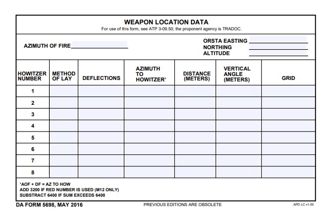 Download da form 5698