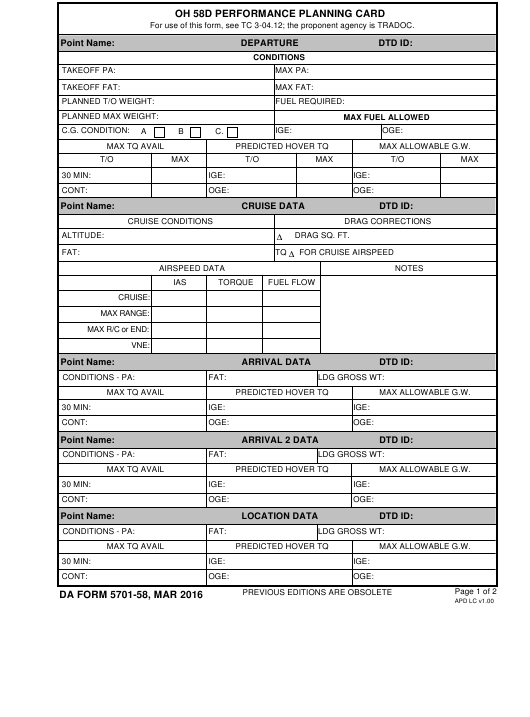 Download da form 5701-58