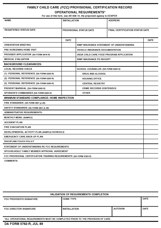 Download da form 5762-R